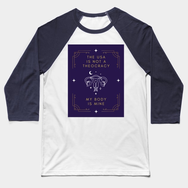 Not a Theocracy Baseball T-Shirt by Threadcraftian